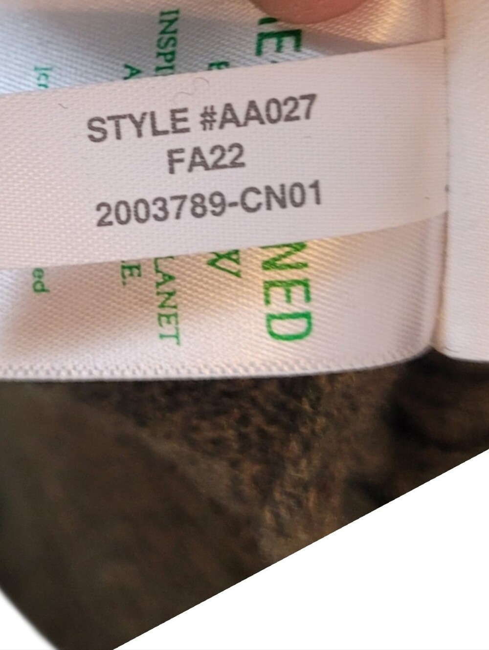 J. Crew Men's Olive Green Wool Blend Crewneck Sweater Size L - Picture 6 of 6